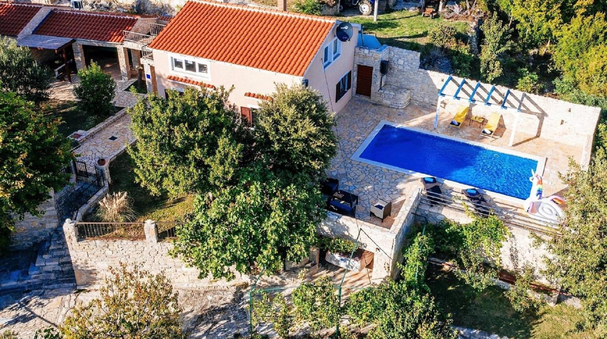 My Dalmatia - Holiday Home Korlat With Private Pool Benkovac Dış mekan fotoğraf