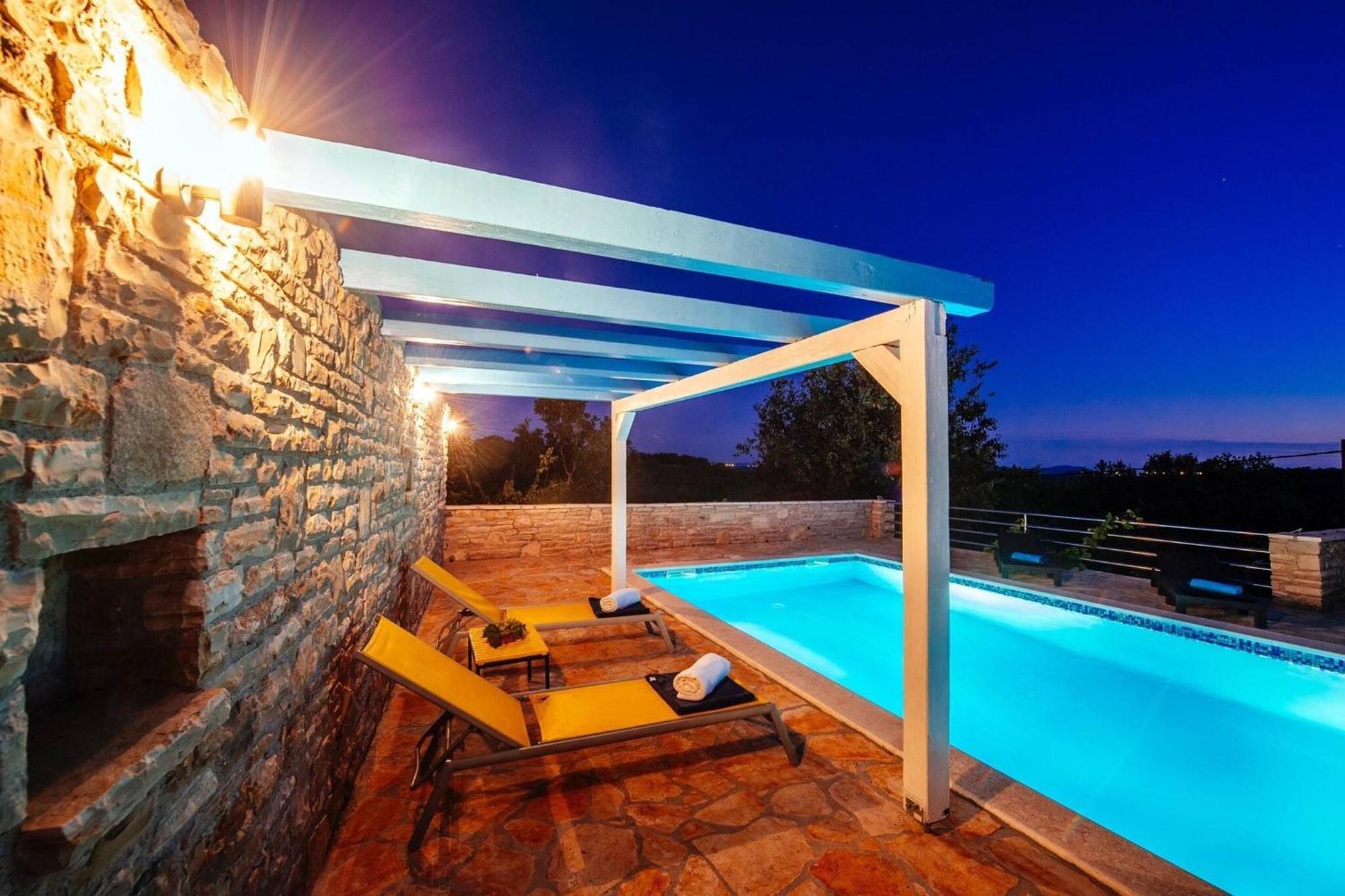 My Dalmatia - Holiday Home Korlat With Private Pool Benkovac Dış mekan fotoğraf
