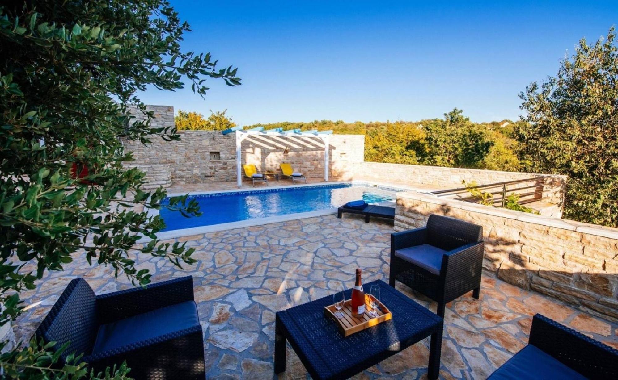 My Dalmatia - Holiday Home Korlat With Private Pool Benkovac Dış mekan fotoğraf