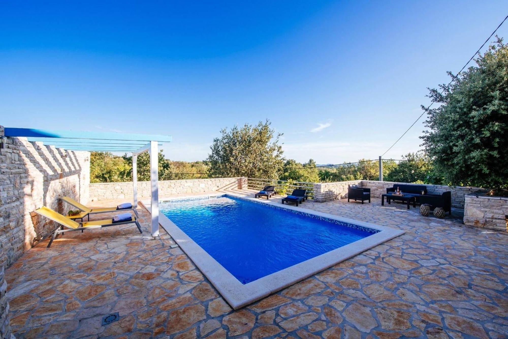My Dalmatia - Holiday Home Korlat With Private Pool Benkovac Dış mekan fotoğraf