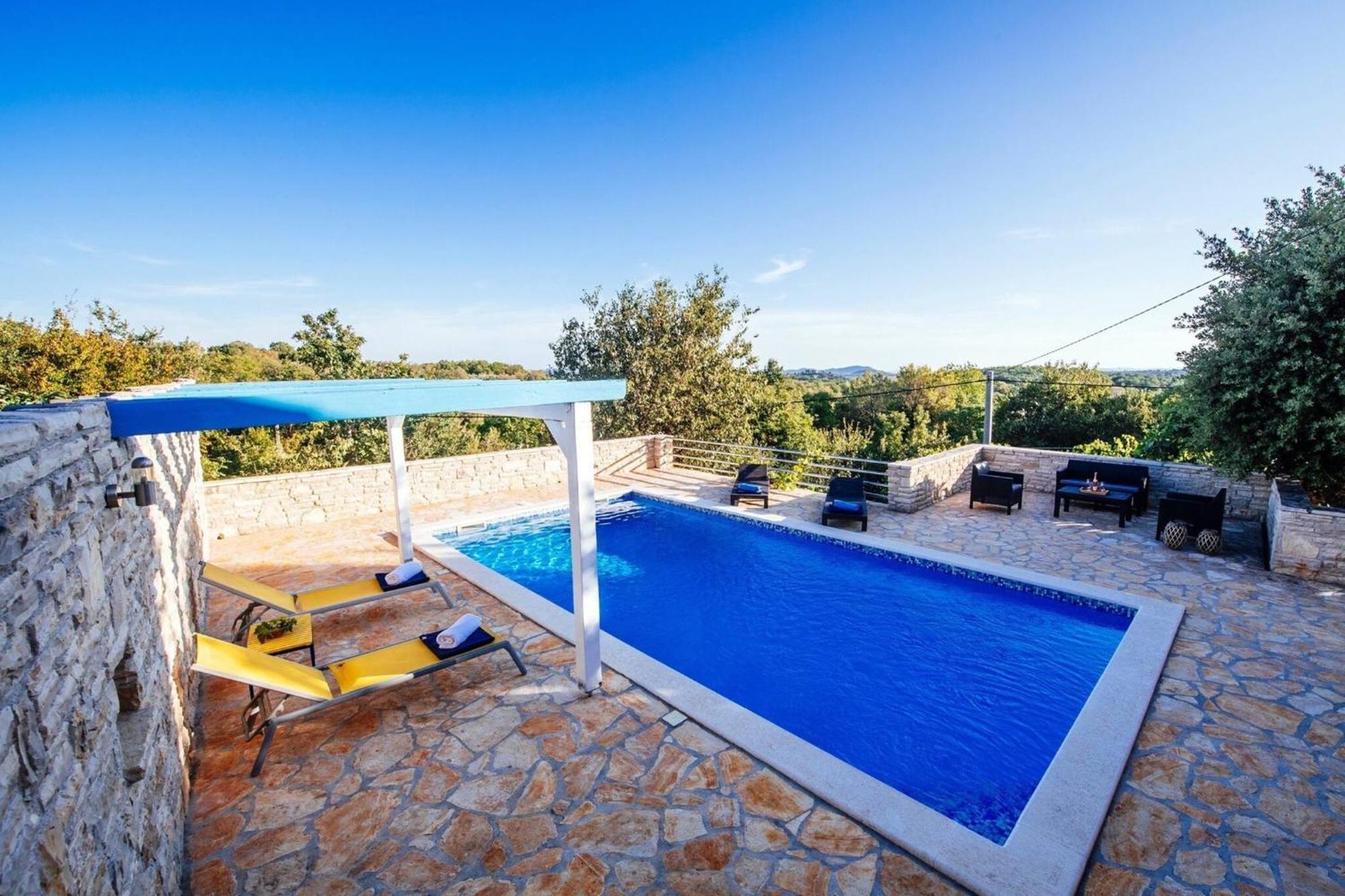 My Dalmatia - Holiday Home Korlat With Private Pool Benkovac Dış mekan fotoğraf