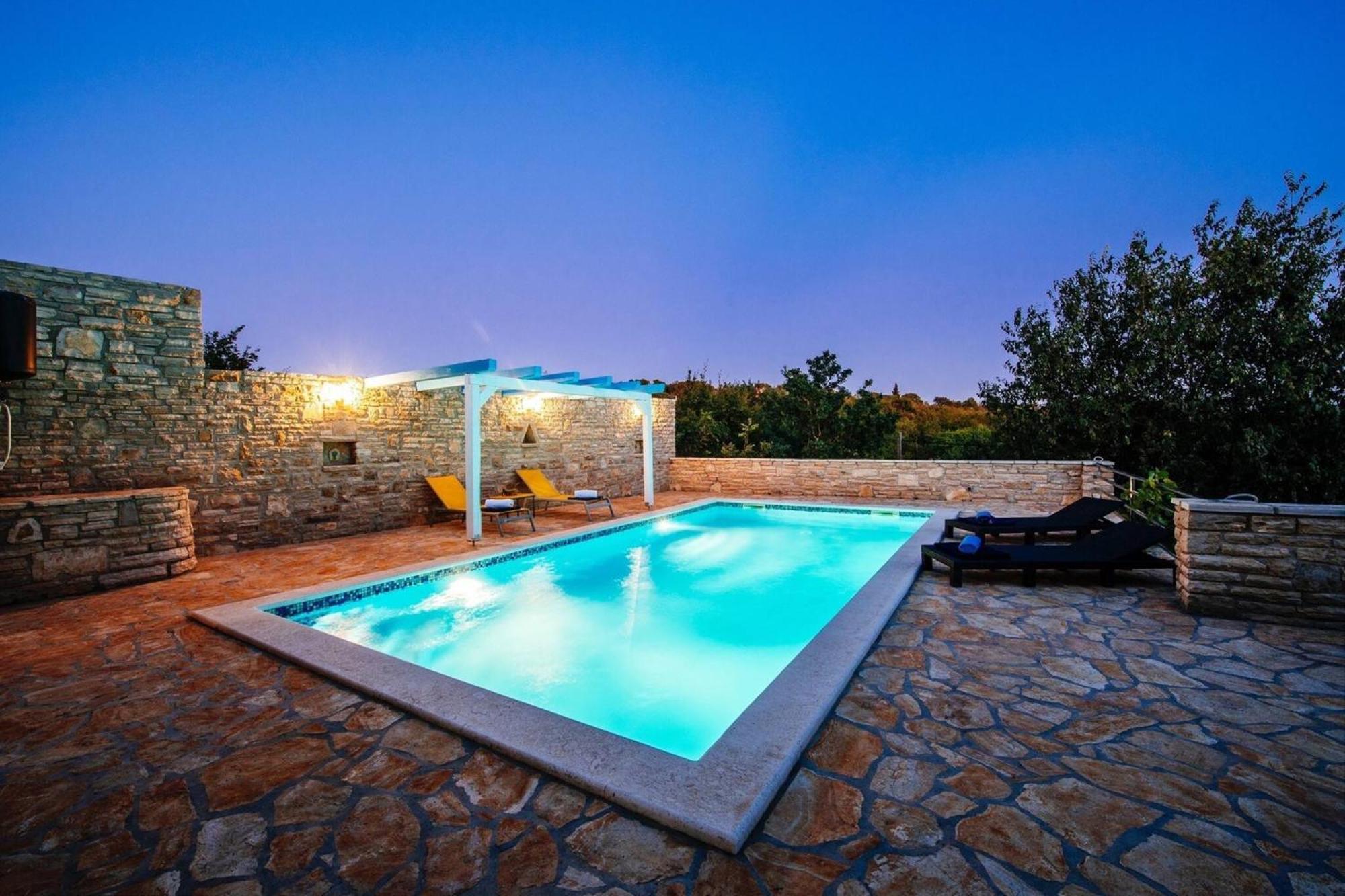 My Dalmatia - Holiday Home Korlat With Private Pool Benkovac Dış mekan fotoğraf